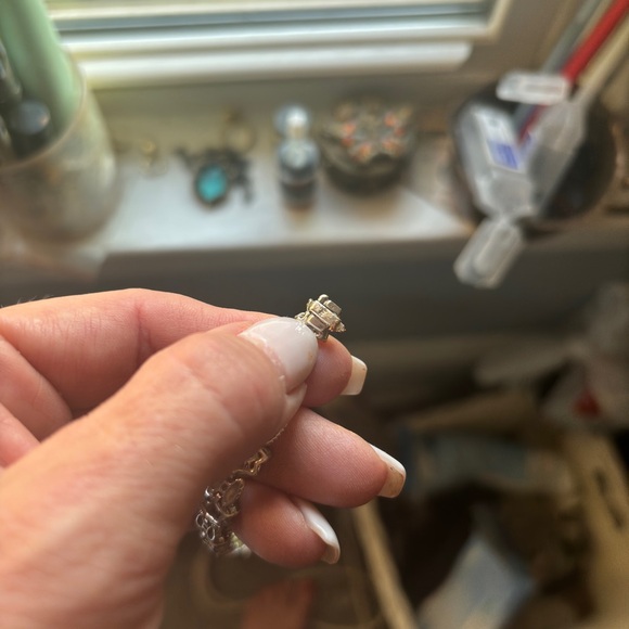 14kt white gold and tourmaline Bracelet - Picture 8 of 12